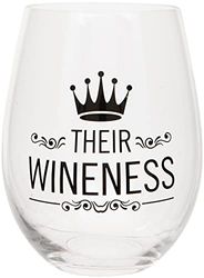 Vaso de copa de vino sin tallo 'Their Wineness', 530 ml, en caja de regalo