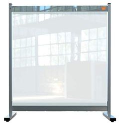 Nobo social distansskärm, 1,65 m hög klar PVC-skyddande skrivbordsdelare, skydd och skärm, premium Plus, 770 x 860 mm