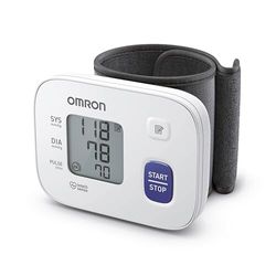 OMRON RS1 Automatic Wrist Blood Pressure Monitor for Home Use or on The Go – Clinically Validated, Blood Pressure Machine with Pre-Formed Cuff 13.5 – 21.5 cm, Accurate Measurement, Cuff Wrap Guide