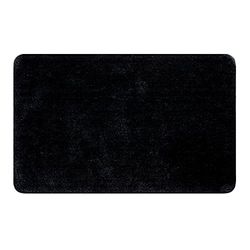 Spirella Tapis de Bain Polyester & Microfibre Rosario 50x80cm Noir