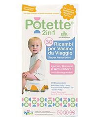 Peças de reposição para Potette Plus 2 em 1, pacote de 30 sacos descartáveis para Potette Plus