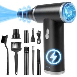 Air Duster, 110000 RPM PC, set di pulizia per computer, tastiera, auto, casa per animali domestici