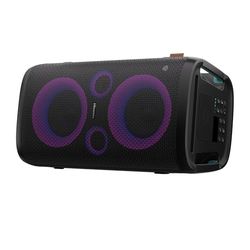 Hisense HP110 - Party Rocker One Plus Altoparlante per feste con 2 microfoni per karaoke, Bluetooth, suono potente, 300 W, 15 ore di riproduzione, IPX4 pannello, effetto DJ,5 modalità musicali, TWS