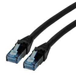 ROLINE Cordon LAN Cat 6A Component Level | Câble réseau UTP Ethernet avec connecteur RJ45 | noir 7,5m