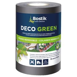 Decogreen Zwarte decoratieve tape, zelfklevend, 15 cm x 10 m