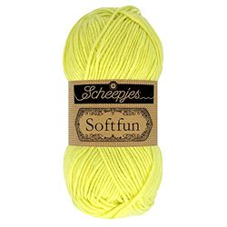 Scheepjes - Scheepjes Softfun 2638 Mjuk Kalk Garn - 1x50g