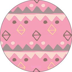Bonateks, Ronde digitaal bedrukte muismat, antislip onderkant, voor kantoor en thuis, diameter: 22 cm
