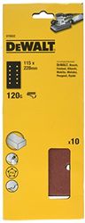 DEWALT Feuilles abrasives pour ponçeuse vibrante 1/2 feuille abrasive grain 120 DT8552-QZ