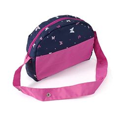 Bayer Chic 2000 853-33 Bayer Chic 2000-Diaper Changing Accessories, Doll Bag, Butterfly, Navy Pink
