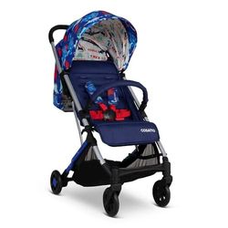 COSATTO YO! Reisbuggy, kinderwagen, buggy, kinderwagen van geboorte tot 25 kg, compatibel met airline, met één hand inklapbaar, 8 kg boodschappenmand (Dino Bright)