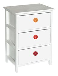 King Collection King Home C656733 Commode 3 Tiroirs Bois, 40 X 29 X 58H