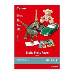 Canon Fotopapper MP-101 matt vit – (DIN A3 40 ark) för bläckstråleskrivare – PIXMA skrivare (170 g/kvm)