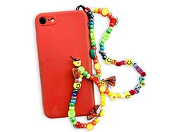 Vero Bijoux Phone beads personalizzato - Collana telefono con perline in vetro di Boemia - Cordino per cellulare personalizzato di varie misure