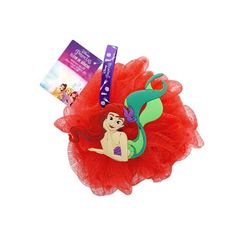 Princesa de Disney - Flor de ducha Ariel Silicone 3D - Esponja del cuerpo infantil - Batio de baño - Accesorios de baño Ledic - Limpieza dulce - Mousse - Flor de princesa