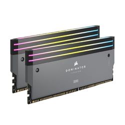 CORSAIR Dominator Titanium DDR5 RGB Kit d'Amélioration de La Lumière – 2X Modules – 0 Go RAM – CORSAIR Compatible avec l'iCUE – Gris