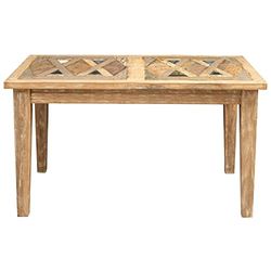 Biscottini Tavolo da pranzo in legno massello 142x90 cm Made in Italy | Tavolo legno grezzo | Tavolo legno massello