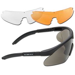 Mil-Tec Swiss SWISSEYE Raptor veiligheidsbril, zwart rubber, één maat