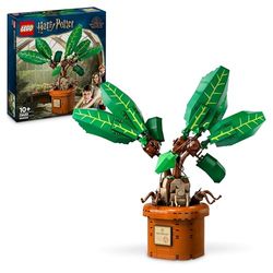 LEGO Harry Potter Mandragola, Personaggio Giocattolo con Vaso da Costruire, Creatura Magica con Arti e Bocca Mobili, Giochi per Bambini e Bambine da 10 Anni, Idea Regalo Decorativa da Collezione 76433