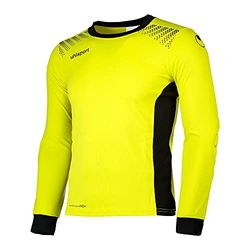 Uhlsport Goal Maglietta da Portiere a Maniche Lunghe, Uomo, Uomo, Goal, Giallo Fluo/Nero