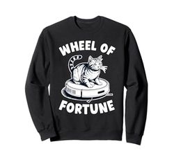 Wheel Of Fortune Robot Vacuum Cleaner Funny Cat Sweatshirt