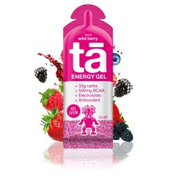 TA ENERGY - Gel Energétique - Wild Berry x24 - Energie - Sodium - BCAA - Antioxydants - Cafféine - Idéal pendant les activités sportives 133Kcal