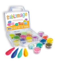 Sentosphère – 890 – Kreativset – SABLIMAGE – Wiederverwendbare 22 Farbtöpfchen Sand