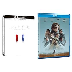 MATRIX RESURRECTIONS Steelbook [4K Ultra-HD + Blu-Ray] & Dune (Blu-ray) ( Blu Ray)