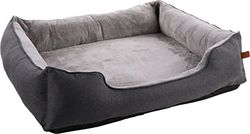 Flamingo Panier Carlota RECTANGULAIRE + Fermeture ÉCLAIR Gris 120x95x28CM