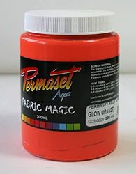 Permaset Aqua Standard 300ml Orange - Screen Printing Ink for Fabric - Ideal Screen Printing Kit for Home Office, Starter Kit, Fabric Paint, Screen Printer and Other Fabric Ink