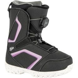 Nitro Droid Boa Botas de Snowboard, Niños, Blk-Purple-White, 180