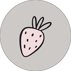 Bonateks, Round Digital Printed Mouse Pad, Non-Slip Base, for Office and Home, Diameter:22cm