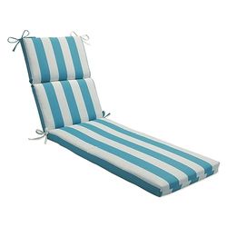 Pillow Perfect Outdoor Cabana - Cuscino per chaise longue a righe, colore: turchese