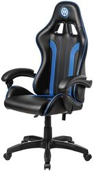 Qubick Gaming Chair Inter Snake, Syntetiskt läder, blå/svart, standard