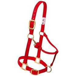 Weaver Leather Original ajustável nylon cavalo halter, vermelho, árabe/vermelho