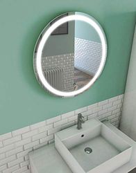 AURLANE Specchio da bagno LED auto-illuminante CIRCLE LIGHT diametro 59cm