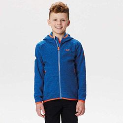 Regatta Totten Full-Zip Stretch Hooded, Pile Uomo Bambino, Oxford Blu, Size 15-16