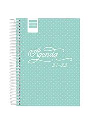 Finocam - Cool 2021 2022 8th Diary - 120 x 162 1 Day Per Page Turquoise Catalan