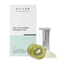 Dlab- PRO-Collagène Minceur Kiwi 28 Sticks, 3701026312555