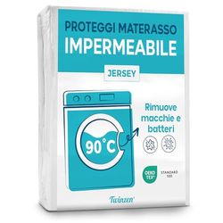 Twinzen - Coprimaterasso Impermeabile 100x200 cm - Protezione Impermeabile e Traspirante - Copri Materasso 100 x 200 cm