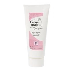 TERRE DE ROSE - Crema mani tubo rosa 75ml - prodotti artigianali francesi - made in France - cosmetici naturali - 100% di origine vegetale - morbidezza e naturale