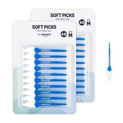 By Amazon Scovolino interdentale, regolare, 80 pezzi, blu