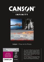 Canson Infinity Photo Satin Premium RC, Papel fotográfico, Satinado, 270g, Hoja, A4-21x29,7cm, Extra Blanco, 250 Hojas