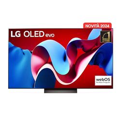 LG OLED evo 55'', Serie C4 2024, OLED55C46LA, Smart TV 4K, Processore α9 Gen7, Brightness Booster, 40W, Dolby Vision, 4 HDMI 2.1 4K@144Hz, GSync, VRR, Alexa, ThinQ AI, webOS 24, Umber Brown