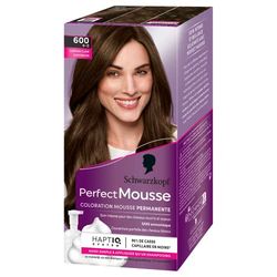 Schwarzkopf Mousse perfeita - tinta permanente - cor castanho claro 600