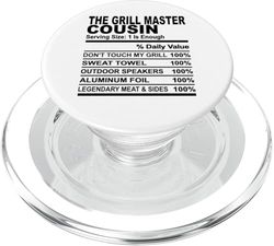 Grill master primo nutrición hecho divertido primos hombres mujeres PopSockets PopGrip para MagSafe