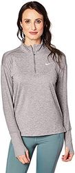 Nike W Nk Elmnt Hz, Maglietta Maniche Lunghe Donna, Gunsmoke/Atmosphere Grey/Htr, XS