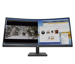 HP M34d Monitor Curvo da 34 pollici, risoluzione WQHD da 3440 x 1440p, Antiriflesso, Pannello VA da 100z, 5 ms, 200 nits, VESA 100x100 mm, Alimentazione USB-C, HDMI 2.0, Displayport, USB-A, Nero