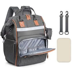 Romon Mochila Porta Pañales, Mochila Cambiador Multifuncional Bolso Carro Bebe Bolsa Organizador Grande Pañaleras Mochila Viaje con Portátil Cambiador y Correas para el Cochecito para Mamá y Papá