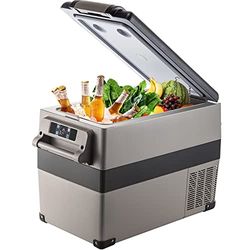 VEVOR Draagbare koelkast met compressie, 45 l, autokoelkast 693 x 345 x 456 mm, mini-koelkast, elektrische koelbox, 60 W, snelle koeling, veilig rijden voor huis/auto/camping