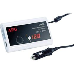 AEG 97110 Transformateur de poche Si 150 avec écran LED, 150 watts et prise USB - câble de charge iPod iclus, CE